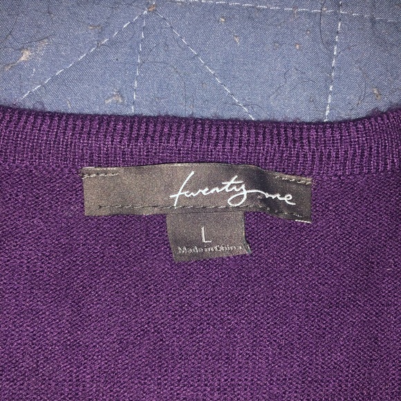 Purple button cardigan - Picture 2 of 4